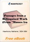 Passages from a Relinquised Work for MobiPocket Reader