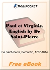 Paul and Virginia for MobiPocket Reader