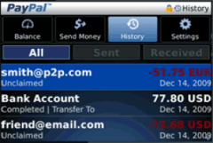 PayPal for BlackBerry