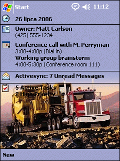 Peterbilt 379 DRC Theme for Pocket PC