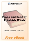 Piano and Song for MobiPocket Reader