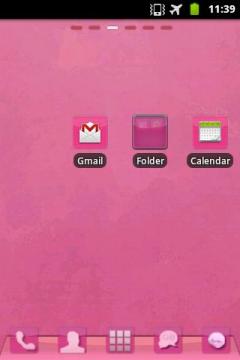 Pink Theme GO Launcher EX