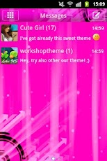Pink Theme GO SMS