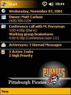Pittsburgh Pirates Theme for Pocket PC