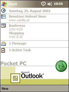 Pocket Outlook 2002 Animated Theme for Pocket PC