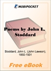 Poems by John Lawson Stoddard for MobiPocket Reader