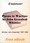 Poems in Wartime for MobiPocket Reader