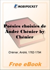 Poesies choisies de Andre Chenier for MobiPocket Reader