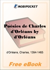 Poesies de Charles d'Orleans for MobiPocket Reader