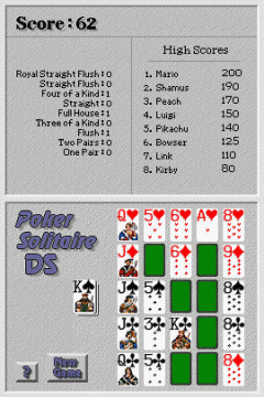 Poker Solitaire DS