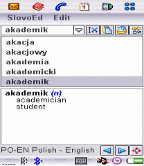 Polish-English and English-Polish dictionary (UIQ2.x)