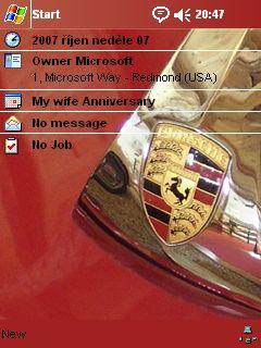 Porsche Logo TR 2 Theme for Pocket PC