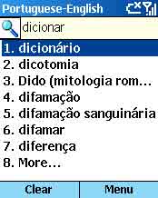 PocketDict PortugueseEnglish Smartphone