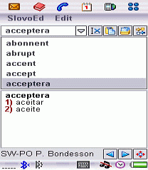 Portuguese-Swedish and Swedish-Portuguese dictionary (UIQ2.x)