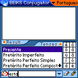 Portuguese Verbs Conjugator for Palm OS