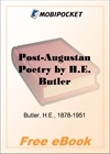 Post-Augustan Poetry From Seneca to Juvenal for MobiPocket Reader