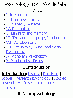 Psychology Quick Study Guide (Palm OS)