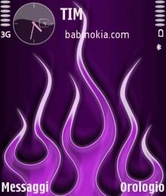 Purple Flames Theme