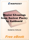 Quaint Gleanings from Ancient Poetry for MobiPocket Reader