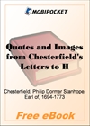 Quotes and Images from Chesterfield's Letters to His Son for MobiPocket Reader