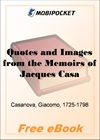 Quotes and Images from the Memoirs of Jacques Casanova de Seingalt for MobiPocket Reader
