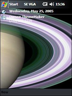 Radion Saturn Cassini Theme for Pocket PC