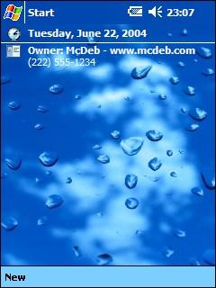 Raindrops Theme for Pocket PC