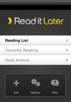 Pocket (Formerly Read It Later) for iPhone/iPad