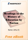 Readings in the History of Education for MobiPocket Reader