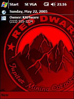 Red Dwarf JMC VGA Theme for Pocket PC