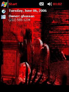 Red tomb gh Theme for Pocket PC
