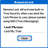 Remote Lock for Treo