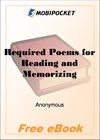 Required Poems for Reading and Memorizing for MobiPocket Reader