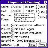 Responsive Time Logger