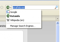 Retsinformation search - Firefox Addon