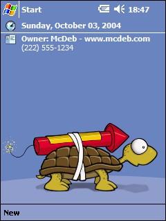 Rocket Turtle Theme for Pocket PC