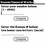 Roman Numeral Works