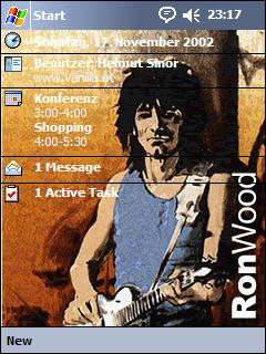 Ron Wood 1 Animated Theme for Pocket PC