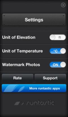 Runtastic Altimeter for iPhone