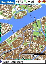 Russian Detailed City Maps for HandMap
