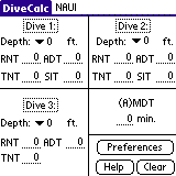 SCUBA Tools DiveCalc & DiveLogger