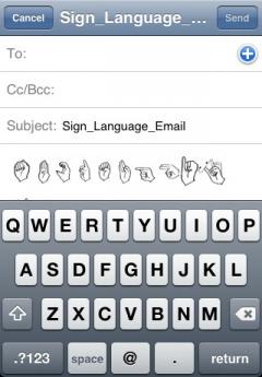 SIGN language Email Keyboard