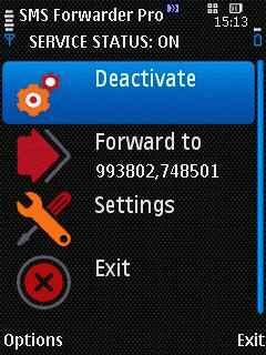 SMS Forwarder Pro (S60 3rd/5th Edition, Symbian^3)