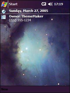 SP Reflecting Dust Clouds of Orion Theme for Pocket PC