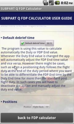 SUBPART Q FDP Calculator Free