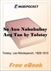 Sa Ano Nabubuhay Ang Tao for MobiPocket Reader
