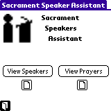 Sacrament Speaker Assistant