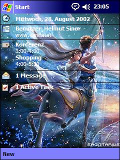 Sagittarius Animated Theme for Pocket PC