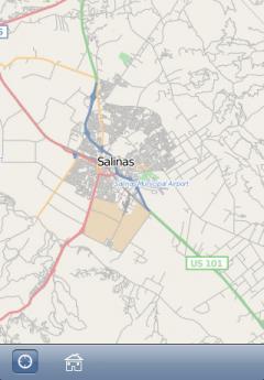 Salinas - Santa Cruz (CA, USA) Map Offline