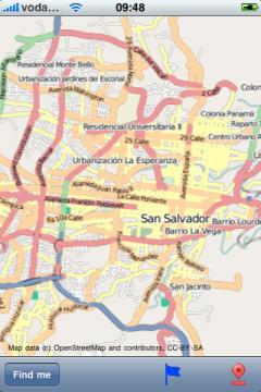 San Salvador Street Map